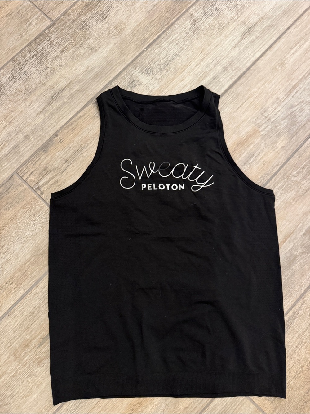 Peloton Womens Lululemon Black 'Sweaty' Performance Tank 8